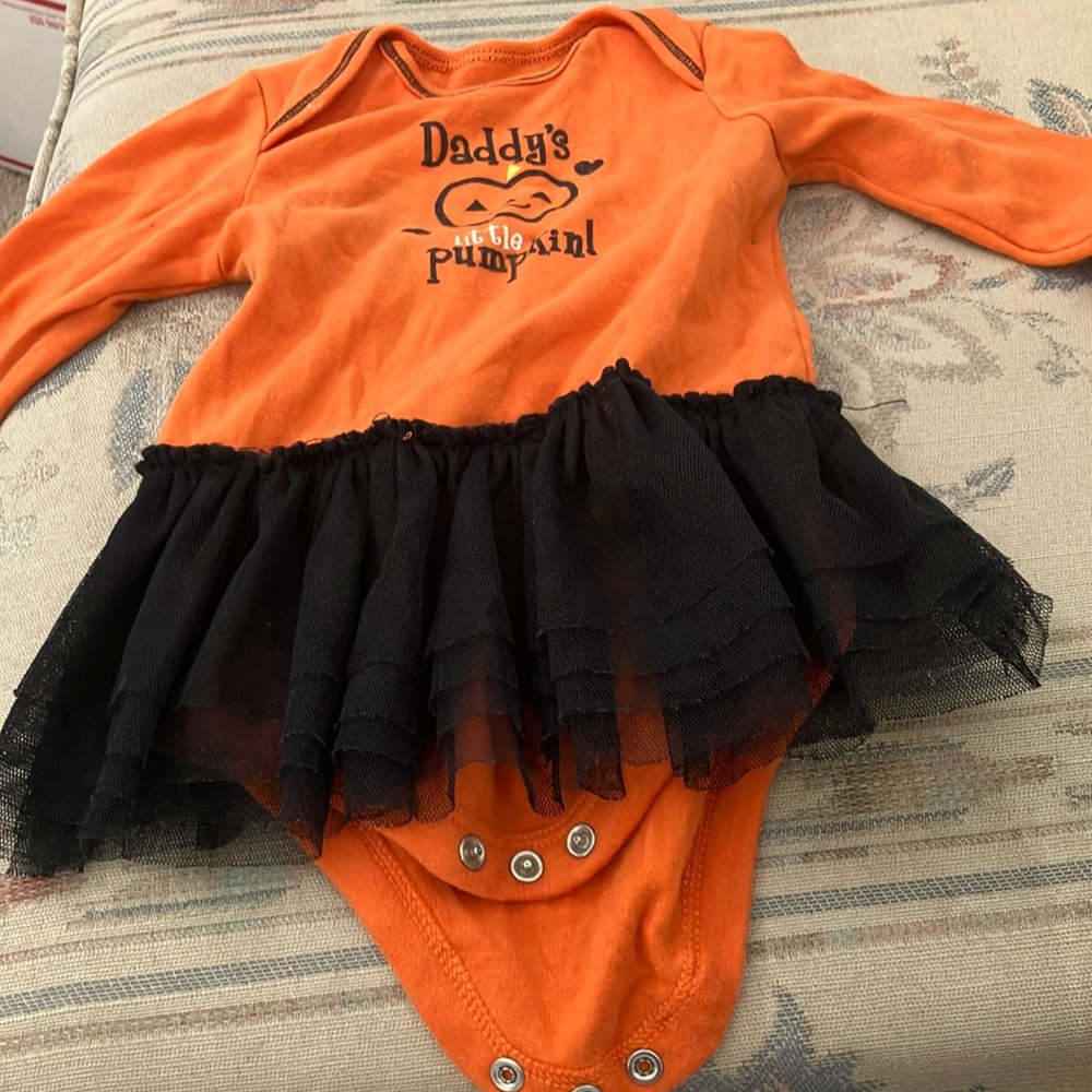 Faded glory daddy’s little pumpkin snap crotch dress 12 months